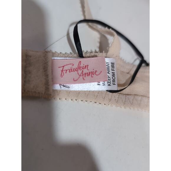 Fraulein Annie Cinnamon Lace And Satin Shelf Bra NWOT 34B Underwire - Picture 11 of 13